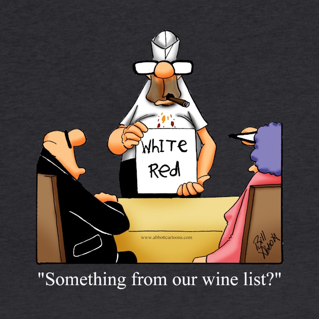 Funny Spectickles Wine List Cartoon Humor by abbottcartoons